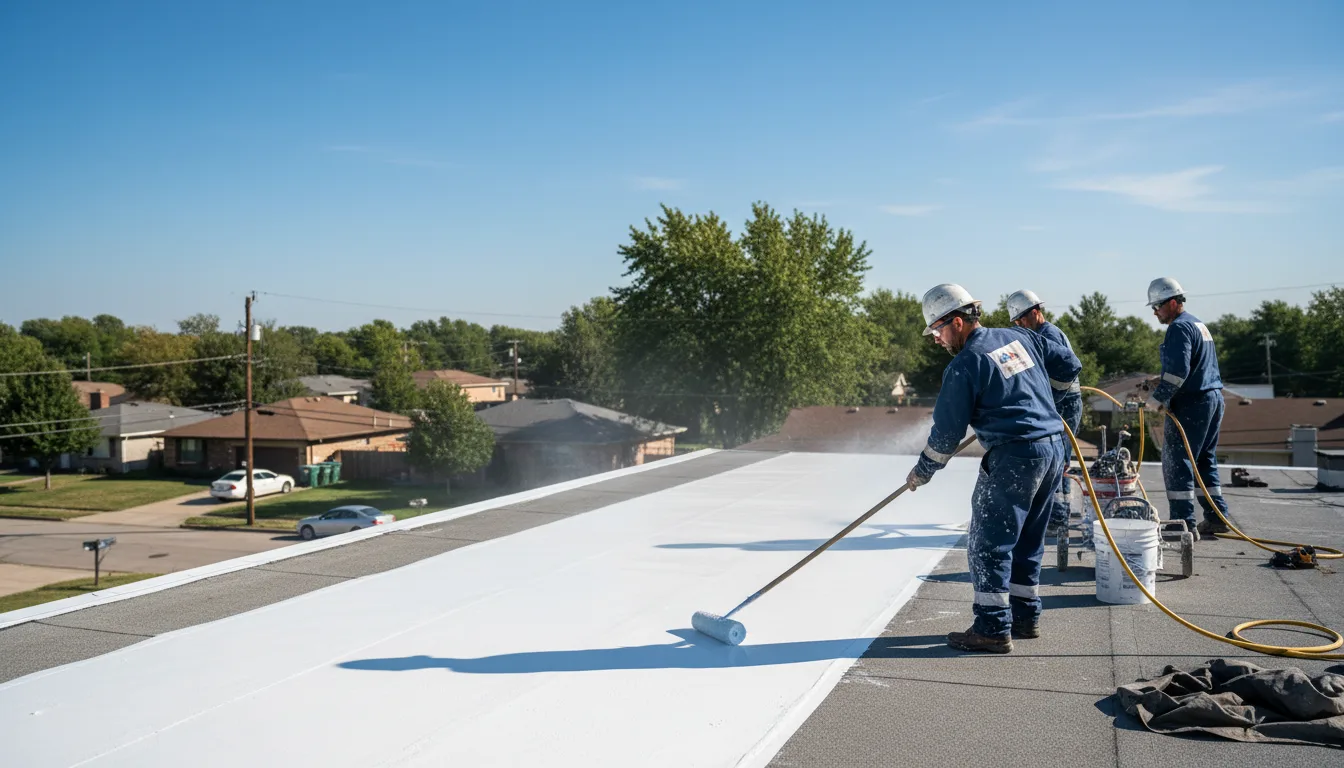 Commercial roof coating in Romulus, MI near me